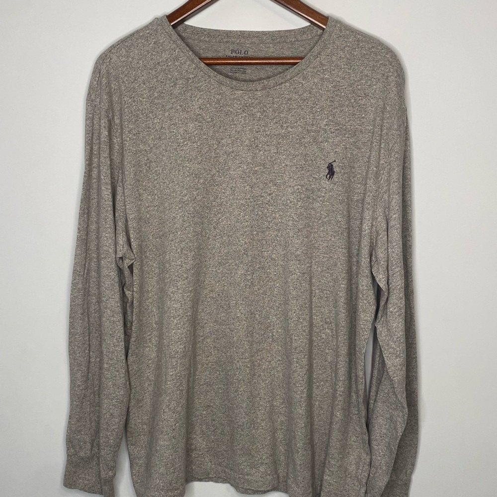 Polo Ralph Lauren Men's XL Crewneck Long Sleeve Gray Shirt